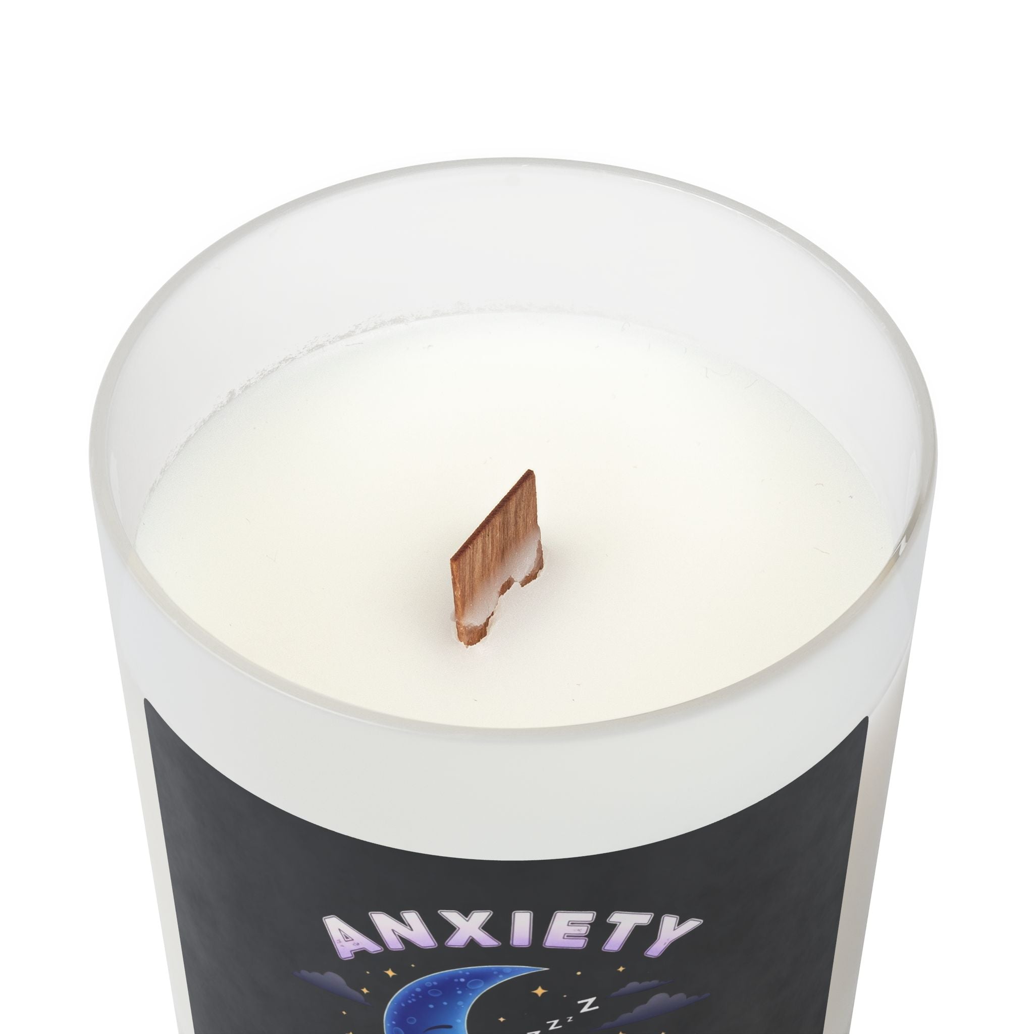 'Anxiety, Sleep Tight' Frosted Glass Scented Candle